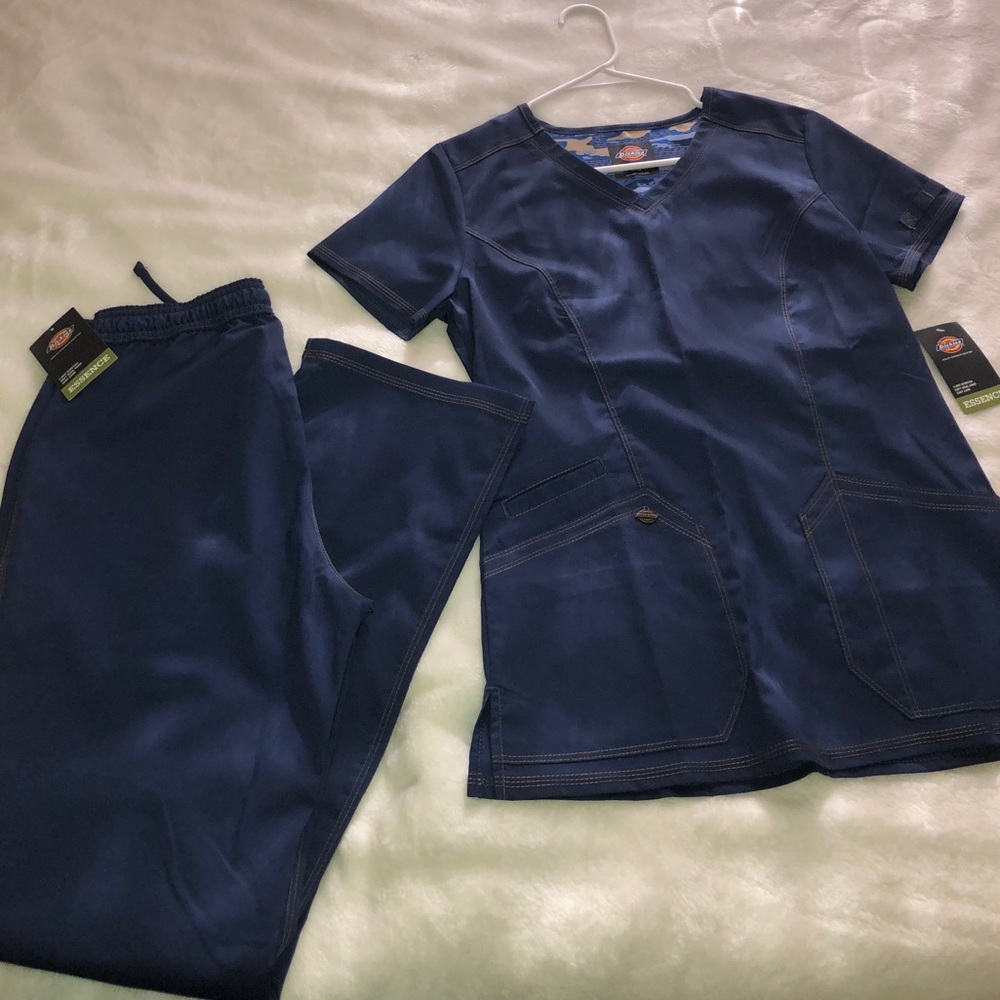 XS Navy blue dickies scrubs set
